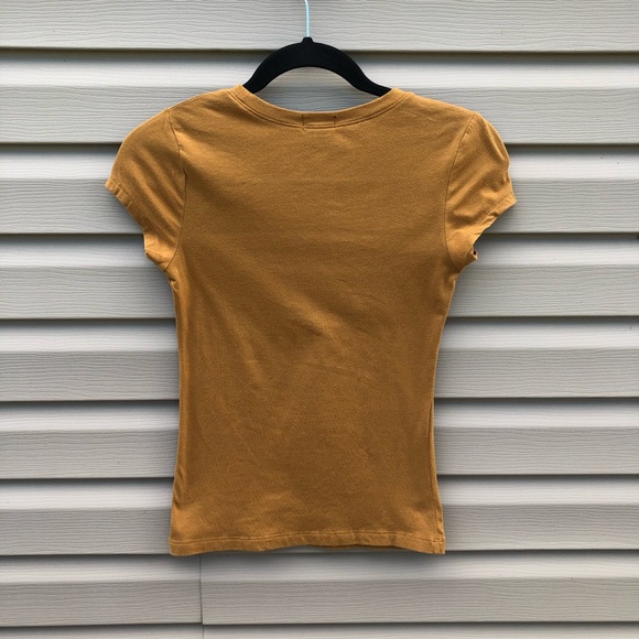 Wet Seal | mustad yellow basic tee - Picture 4 of 4
